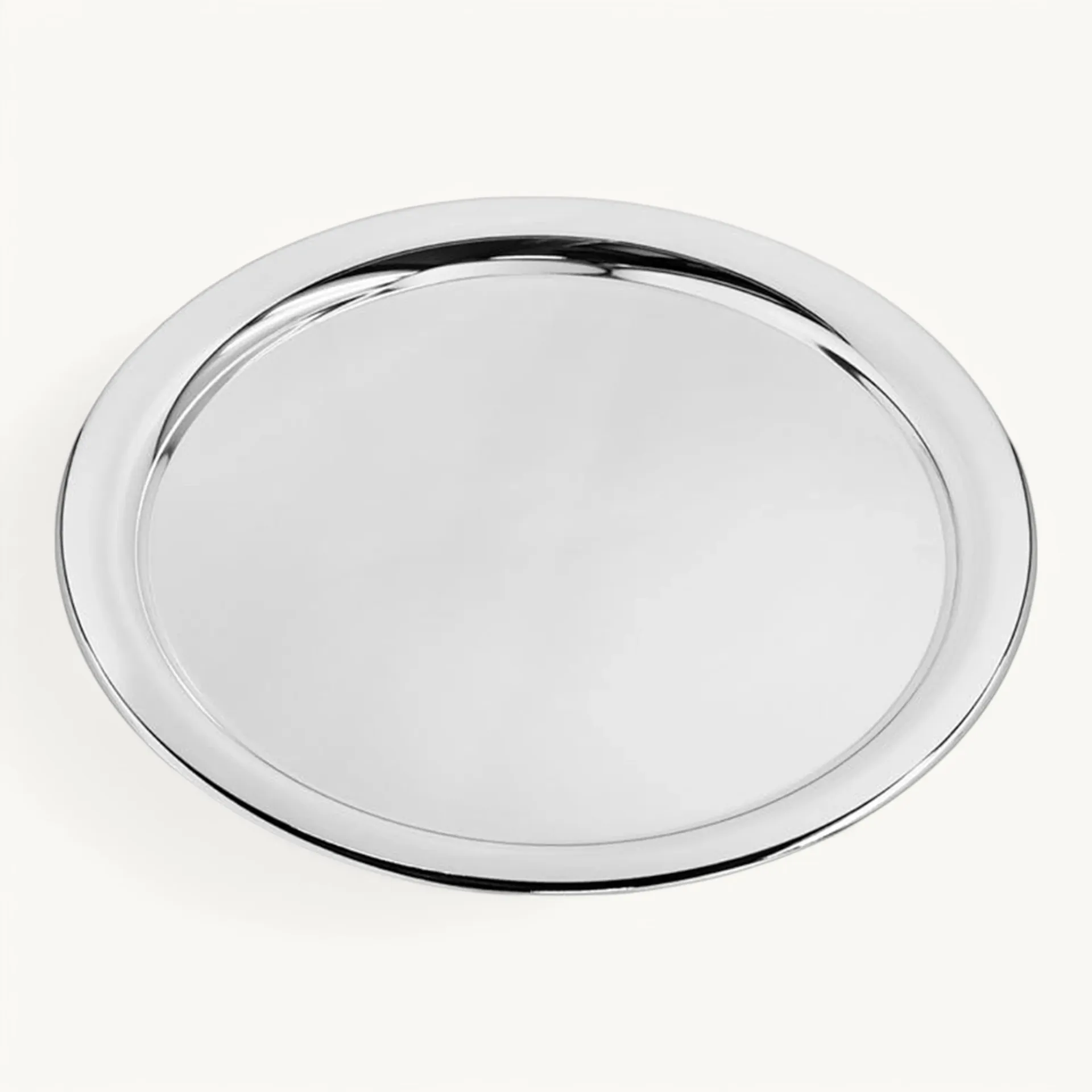 Bild von Tablett rund, versilbert